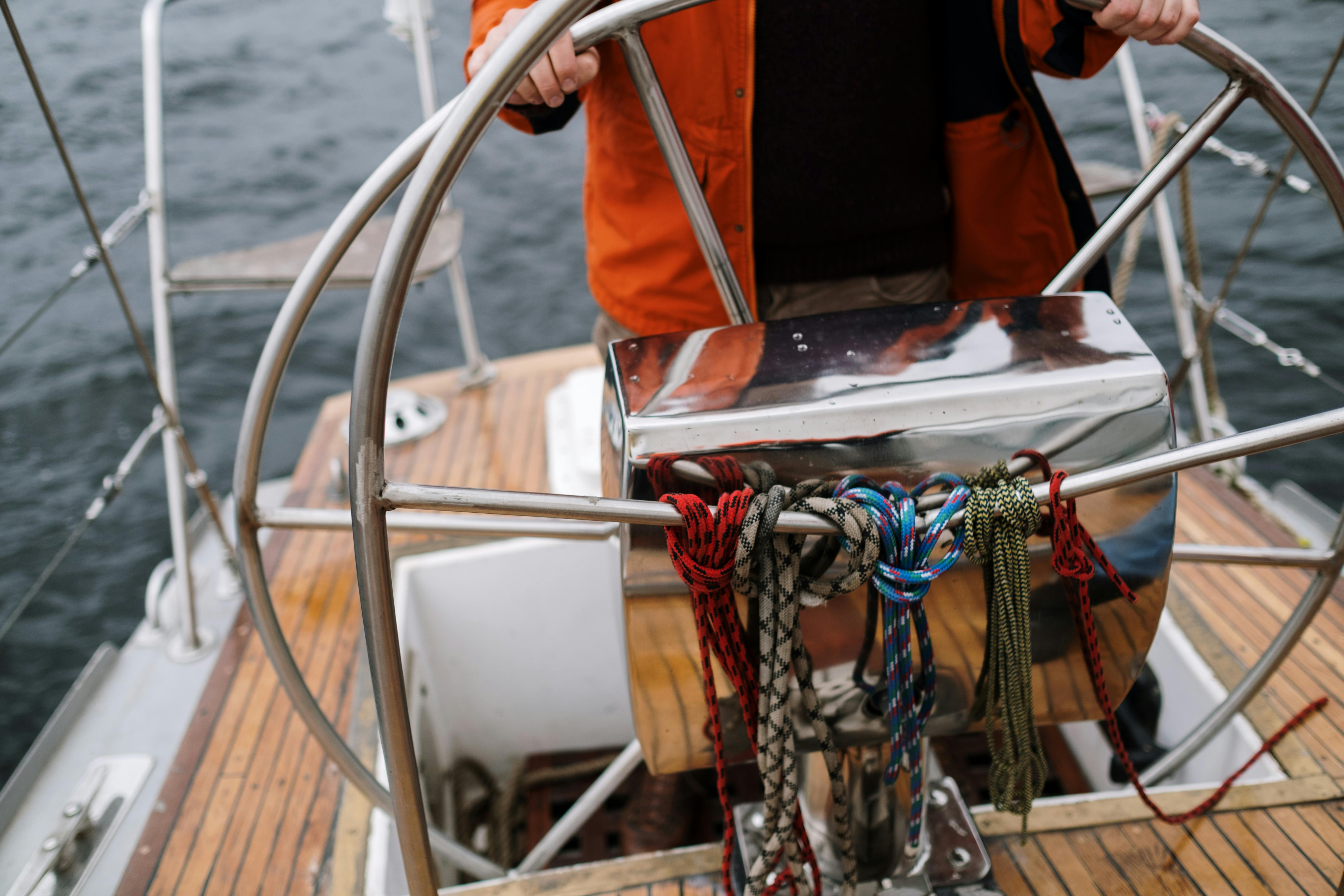 photo d'une barre de bateau